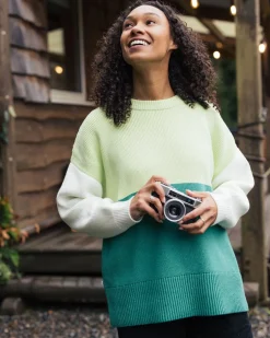 Knitwear|Passenger Gondwana Organic Oversized Knitted Sweater - Greenlake