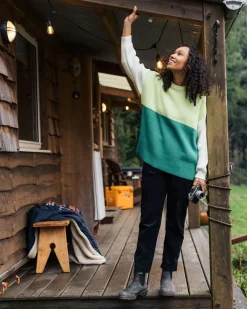 Knitwear|Passenger Gondwana Organic Oversized Knitted Sweater - Greenlake