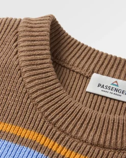 Knitwear|Sweaters|Passenger Grasslands Oversized Organic Cotton Knitted Sweater - Acorn