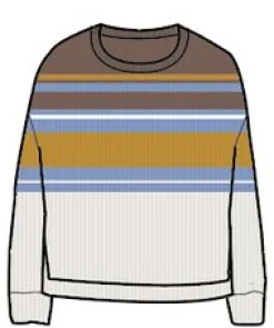 Knitwear|Sweaters|Passenger Grasslands Oversized Organic Cotton Knitted Sweater - Acorn