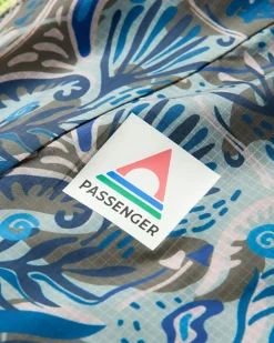 Outdoor Active|Jackets|Passenger Gusto Recycled Windshell Pullover - Abstract Seaweed Pistachio AbstractSeaweedPistachio