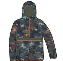 Tops|Outdoor Active|Passenger Gusto Recycled Windshell Pullover - Palm Camo Apricot PalmCamoApricot