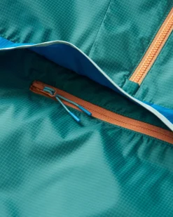 Tops|Outdoor Active|Passenger Gusto Recycled Windshell Pullover - Deep Sea DeepSea