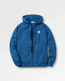 Hoodies & Sweatshirts|Passenger Heritage Full Zip Recycled Cotton Hoodie - Dark Denim DarkDenim