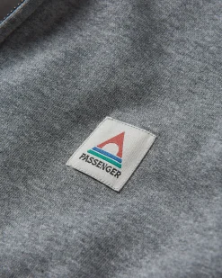 Hoodies & Sweatshirts|Passenger Heritage Full Zip Recycled Cotton Hoodie - Dark Gray Marl DarkGrayMarl