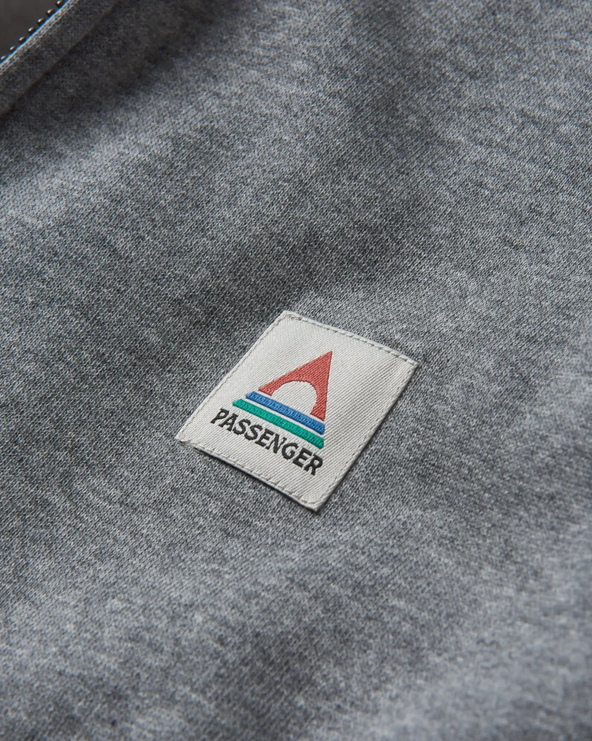 Hoodies & Sweatshirts|Passenger Heritage Full Zip Recycled Cotton Hoodie - Dark Gray Marl DarkGrayMarl