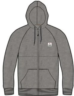 Hoodies & Sweatshirts|Passenger Heritage Full Zip Recycled Cotton Hoodie - Dark Gray Marl DarkGrayMarl