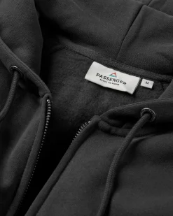 Hoodies & Sweatshirts|Passenger Heritage Full Zip Recycled Cotton Hoodie - Black