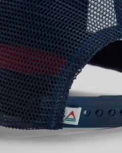 Hats & Caps|Caps & Hats|Passenger Heritage Mesh Snapback Hat - Navy/Red Spice Navy/RedSpice