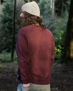 Sweatshirts|Hoodies & Sweatshirts|Passenger Heritage Recycled Cotton Sweatshirt - Wine Marl WineMarl