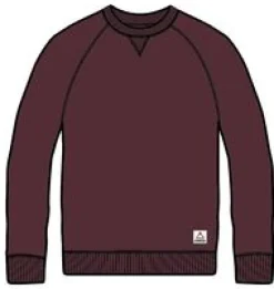 Sweatshirts|Hoodies & Sweatshirts|Passenger Heritage Recycled Cotton Sweatshirt - Wine Marl WineMarl