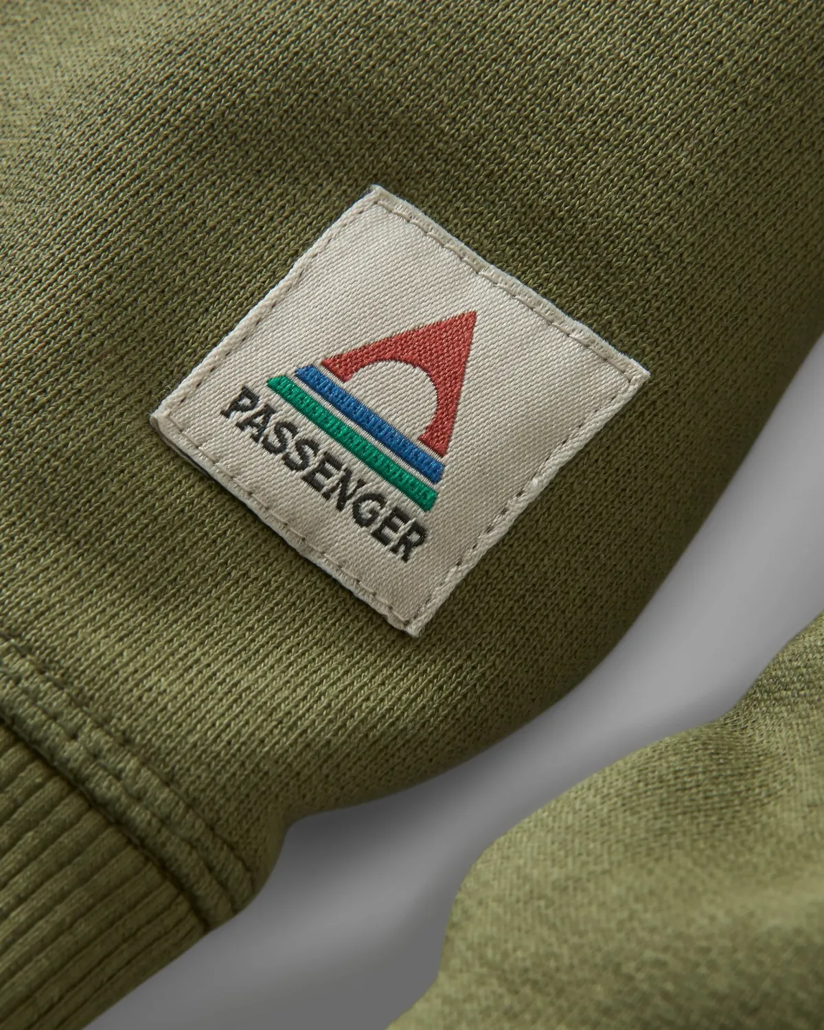 Hoodies & Sweatshirts|Sweatshirts|Passenger Heritage Recycled Cotton Sweatshirt - Khaki Green KhakiGreen
