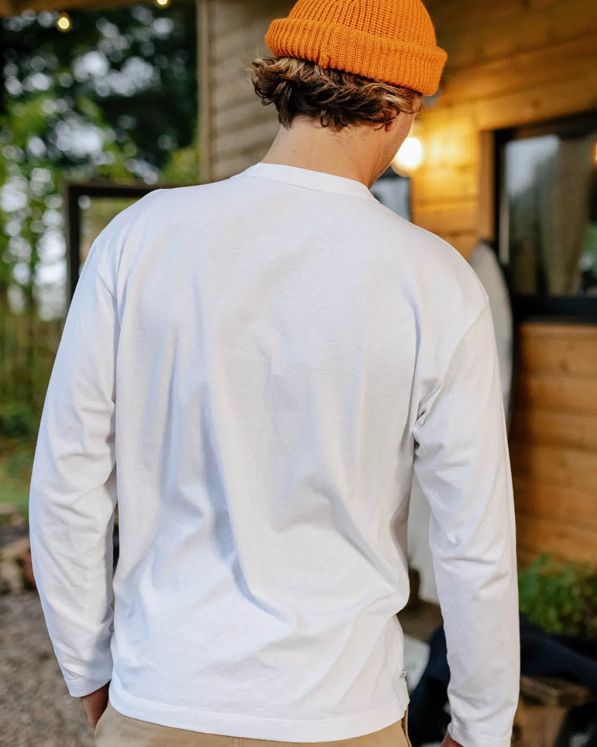 T-Shirts & Tank Tops|T-Shirts & Tank Tops|Passenger Heritage Recycled Relaxed Fit Long Sleeve T-Shirt - White
