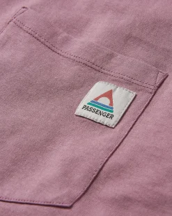 T-Shirts & Tank Tops|T-Shirts & Tank Tops|Passenger Heritage Recycled Relaxed Fit Long Sleeve T-Shirt - Grape