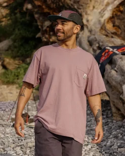 T-Shirts & Tank Tops|T-Shirts & Tank Tops|Passenger Heritage Recycled Relaxed Fit T-Shirt - Grape