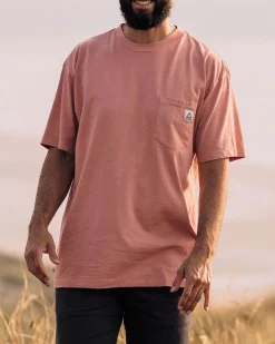 T-Shirts & Tank Tops|T-Shirts & Tank Tops|Passenger Heritage Recycled Relaxed Fit T-Shirt - Peach