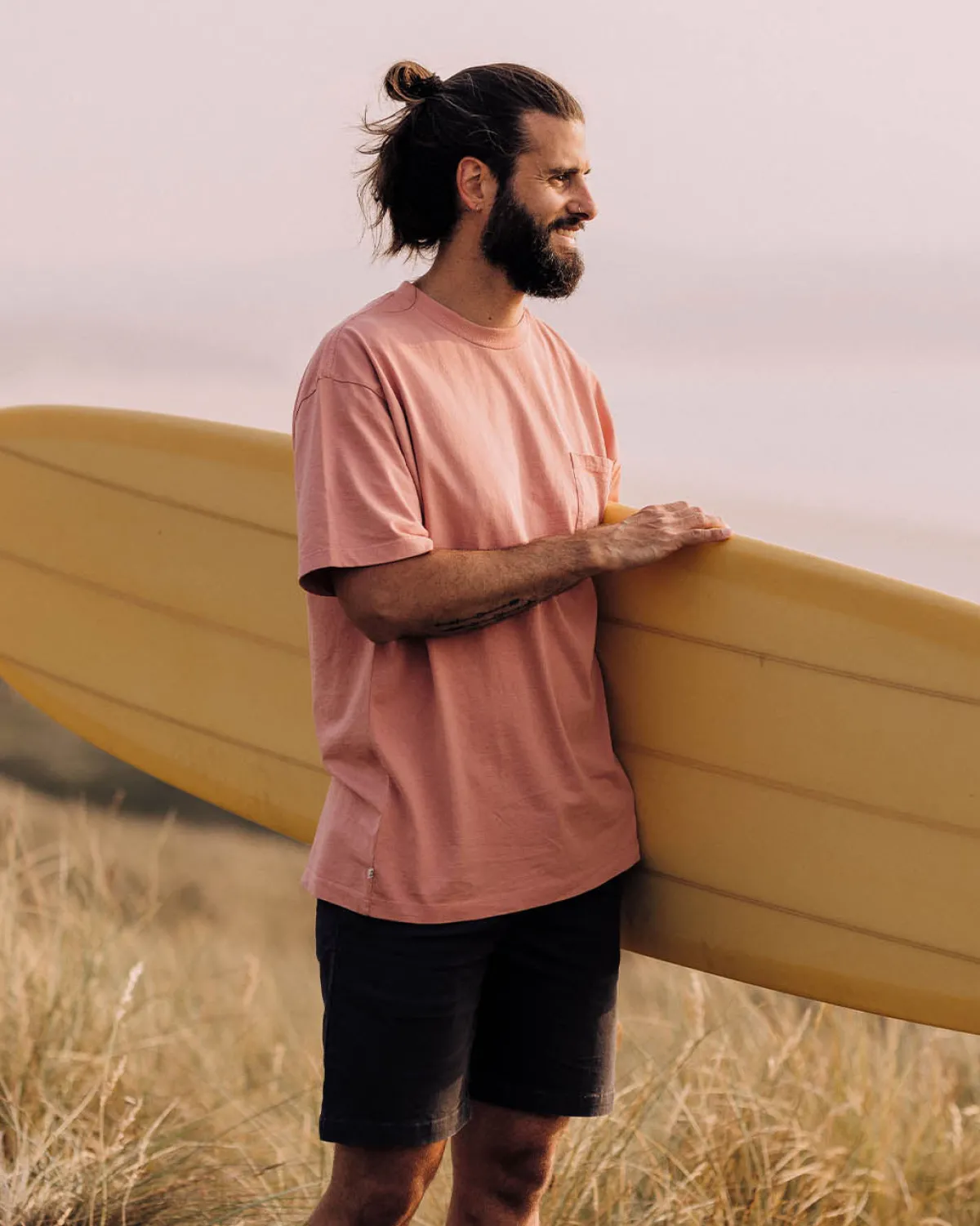 T-Shirts & Tank Tops|T-Shirts & Tank Tops|Passenger Heritage Recycled Relaxed Fit T-Shirt - Peach