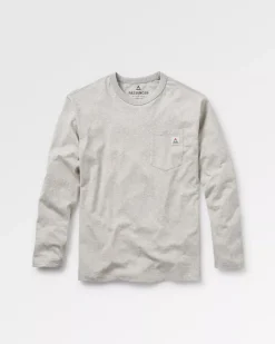 T-Shirts & Tank Tops|T-Shirts & Tank Tops|Passenger Heritage Recycled Relaxed Fit Long Sleeve T-Shirt - Grey Marl GreyMarl