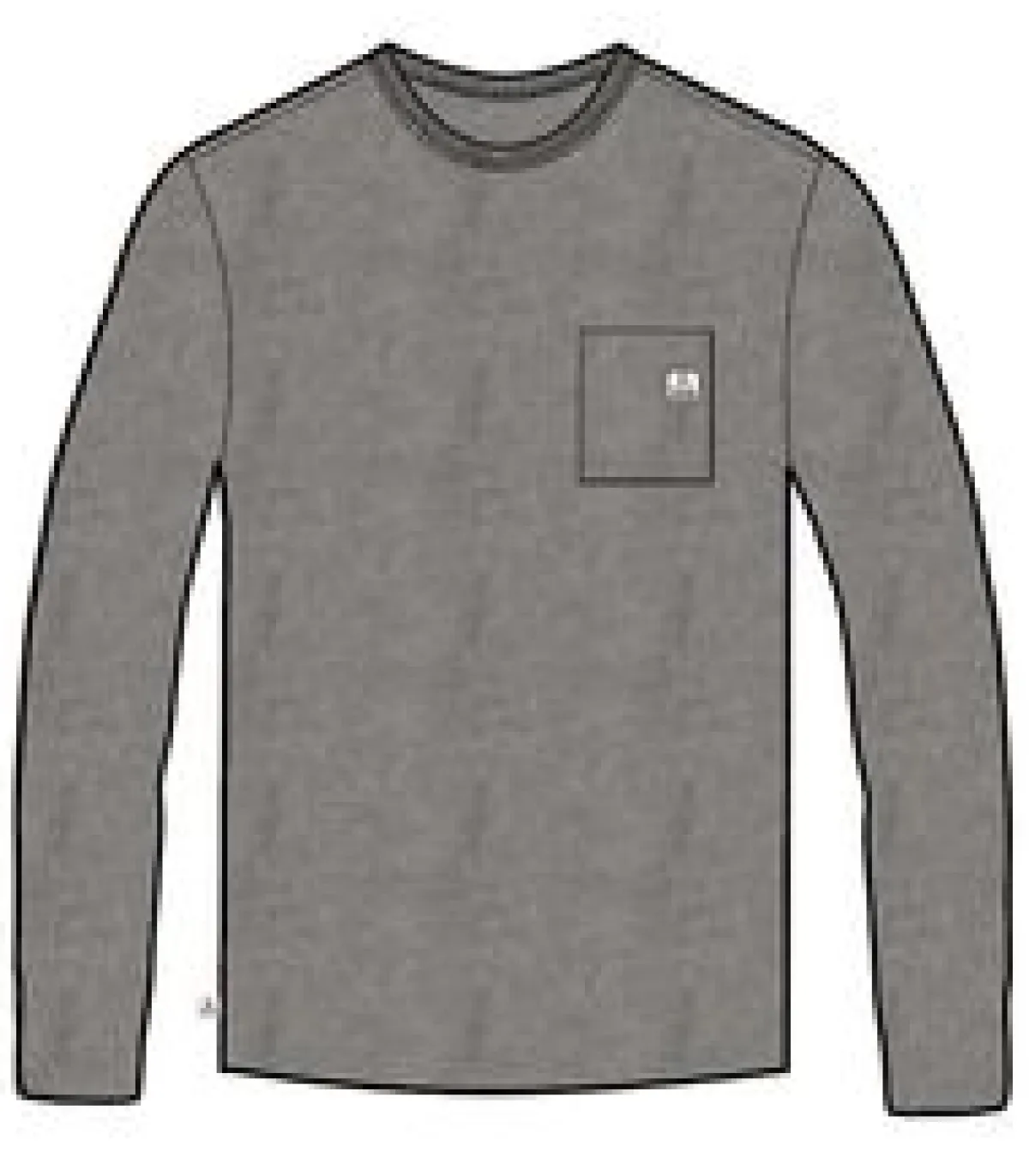 T-Shirts & Tank Tops|T-Shirts & Tank Tops|Passenger Heritage Recycled Relaxed Fit Long Sleeve T-Shirt - Grey Marl GreyMarl