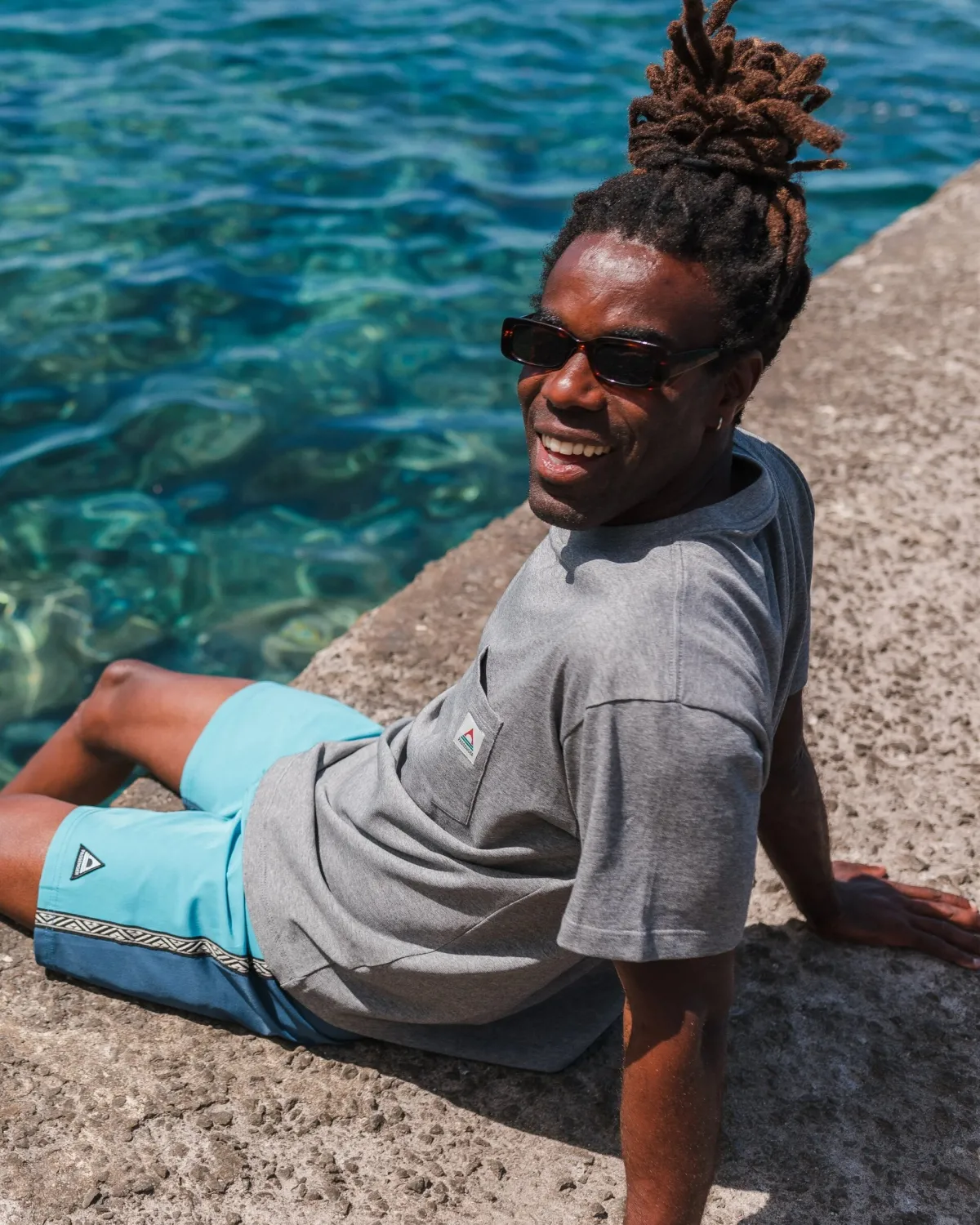 T-Shirts & Tank Tops|T-Shirts & Tank Tops|Passenger Heritage Recycled Relaxed Fit T-Shirt - Dark Gray Marl DarkGrayMarl