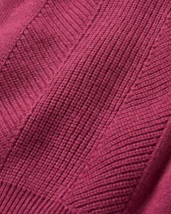 Knitwear|Passenger Hideout Oversized Recycled Knitted Sweater - Rhubarb