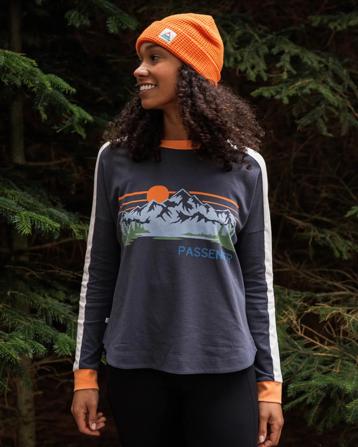 Tops & T-Shirts|T-Shirts & Tank Tops|Passenger Hilltop Organic Cotton Long Sleeve T-Shirt - Charcoal