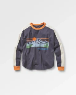 Tops & T-Shirts|T-Shirts & Tank Tops|Passenger Hilltop Organic Cotton Long Sleeve T-Shirt - Charcoal