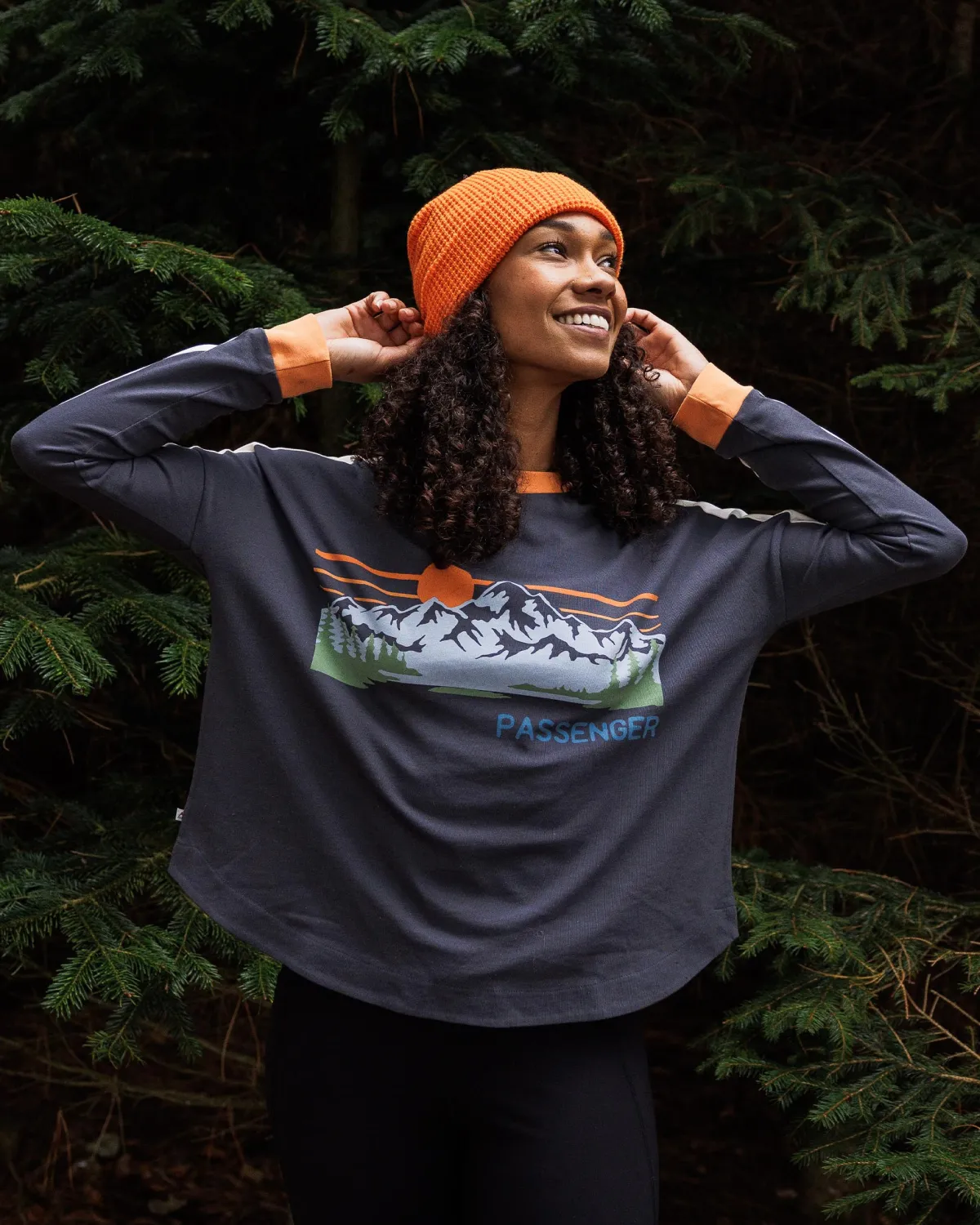 Tops & T-Shirts|T-Shirts & Tank Tops|Passenger Hilltop Organic Cotton Long Sleeve T-Shirt - Charcoal