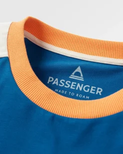 T-Shirts & Tank Tops|Tops & T-Shirts|Passenger Hilltop Organic Cotton Long Sleeve T-Shirt - Azure Blue AzureBlue