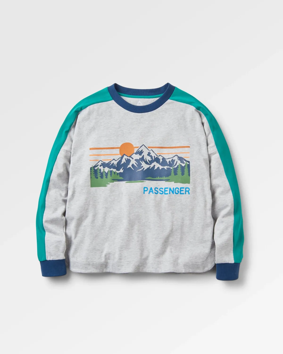 Tops & T-Shirts|T-Shirts & Tank Tops|Passenger Hilltop Organic Cotton Long Sleeve T-Shirt - Grey Marl GreyMarl