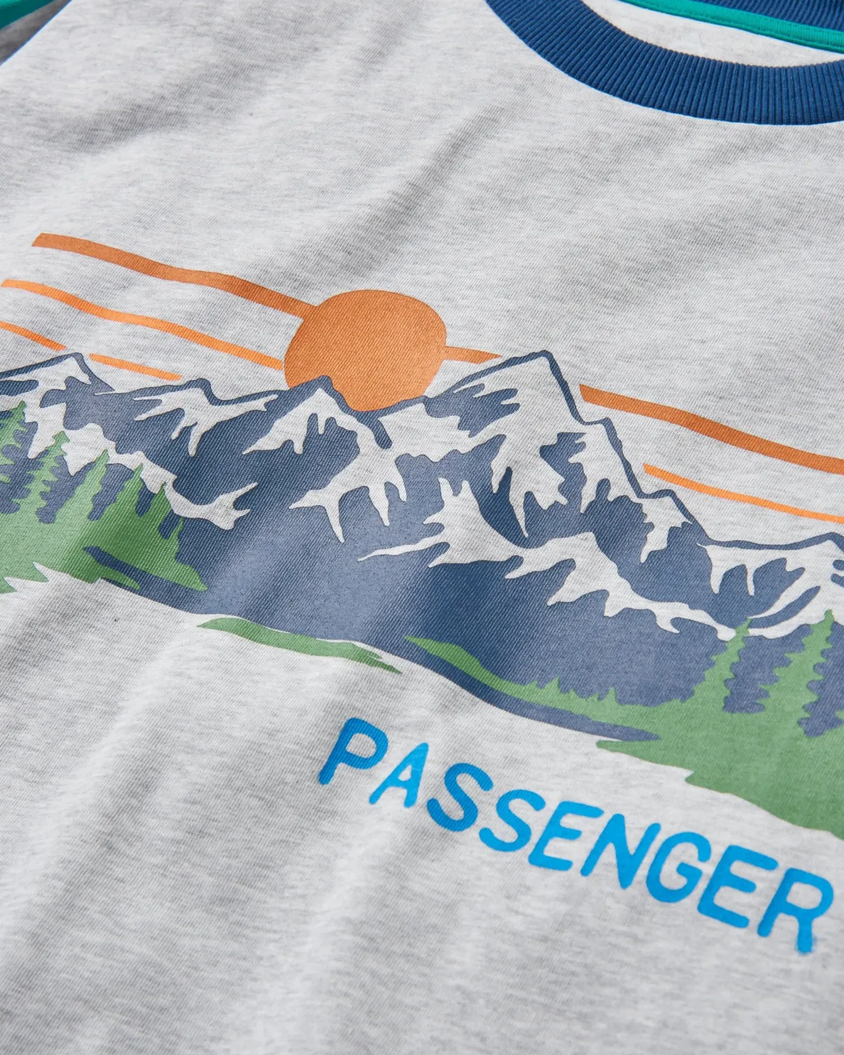 Tops & T-Shirts|T-Shirts & Tank Tops|Passenger Hilltop Organic Cotton Long Sleeve T-Shirt - Grey Marl GreyMarl