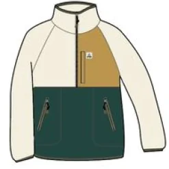 Fleece|Fleece|Passenger Home Recycled Sherpa Fleece - Rain Forest/ Oatmeal RainForest/Oatmeal