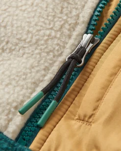 Fleece|Fleece|Passenger Home Recycled Sherpa Fleece - Rain Forest/ Oatmeal RainForest/Oatmeal