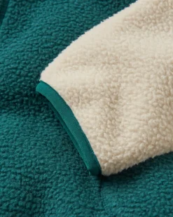 Fleece|Fleece|Passenger Home Recycled Sherpa Fleece - Rain Forest/ Oatmeal RainForest/Oatmeal