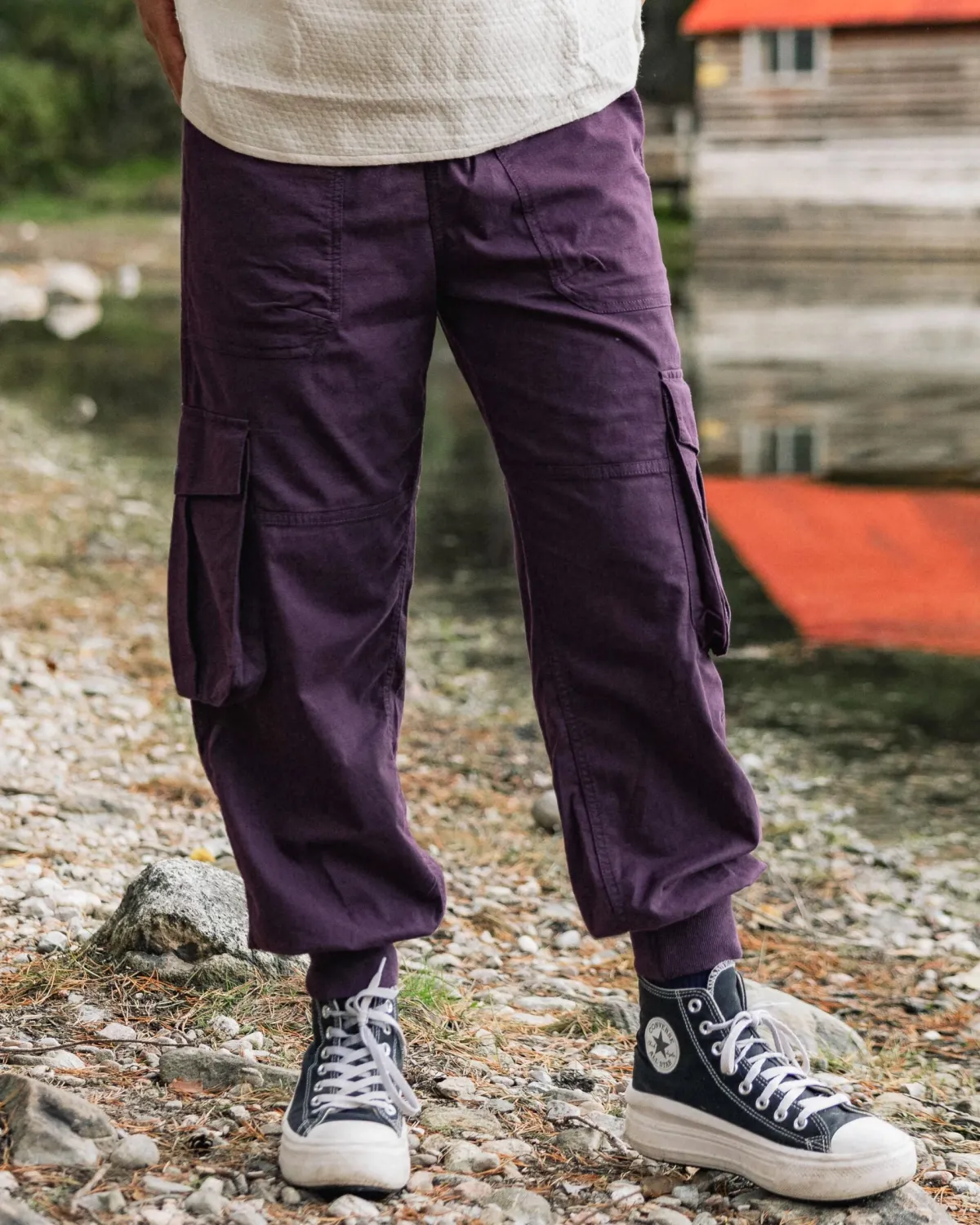 Pants|Overalls & Pants|Passenger Hydrilla Organic Cotton Pants - Deep Plum DeepPlum