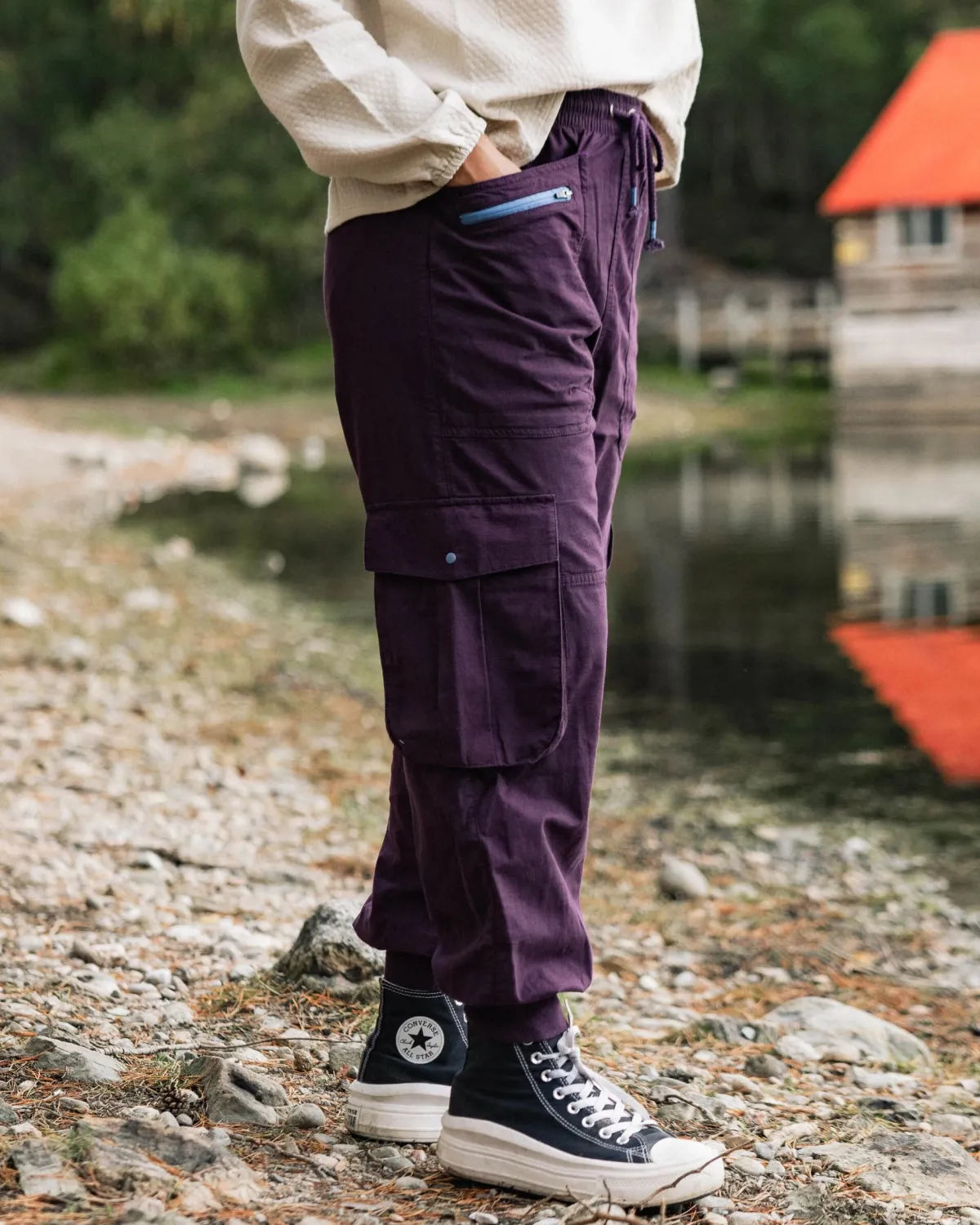 Pants|Overalls & Pants|Passenger Hydrilla Organic Cotton Pants - Deep Plum DeepPlum