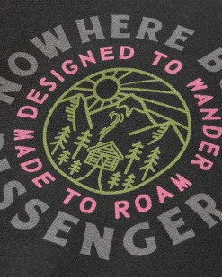 Hoodies|Passenger In The Woods Long Sleeve Hoodie - Black