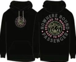 Hoodies|Passenger In The Woods Long Sleeve Hoodie - Black