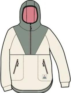 Fleece|Fleece|Passenger Juana Recycled Polar Hooded Fleece - Oatmeal