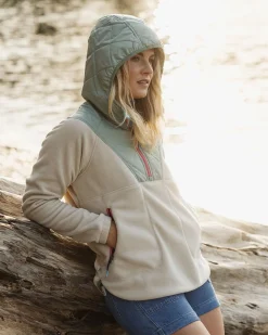 Fleece|Fleece|Passenger Juana Recycled Polar Hooded Fleece - Oatmeal