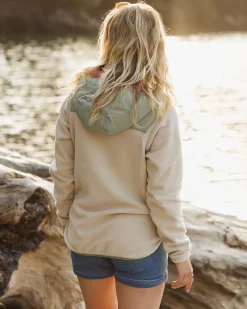 Fleece|Fleece|Passenger Juana Recycled Polar Hooded Fleece - Oatmeal