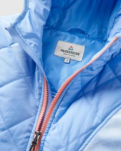 Fleece|Fleece|Passenger Juana Recycled Polar Hooded Fleece - Tie Dye Cornflower TieDyeCornflower