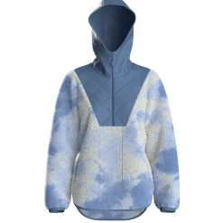 Fleece|Fleece|Passenger Juana Recycled Polar Hooded Fleece - Tie Dye Cornflower TieDyeCornflower