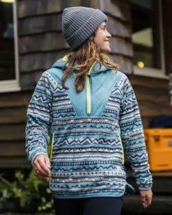 Fleece|Fleece|Passenger Juana Recycled Polar Hooded Fleece - Mountain Geo Arctic MountainGeoArctic
