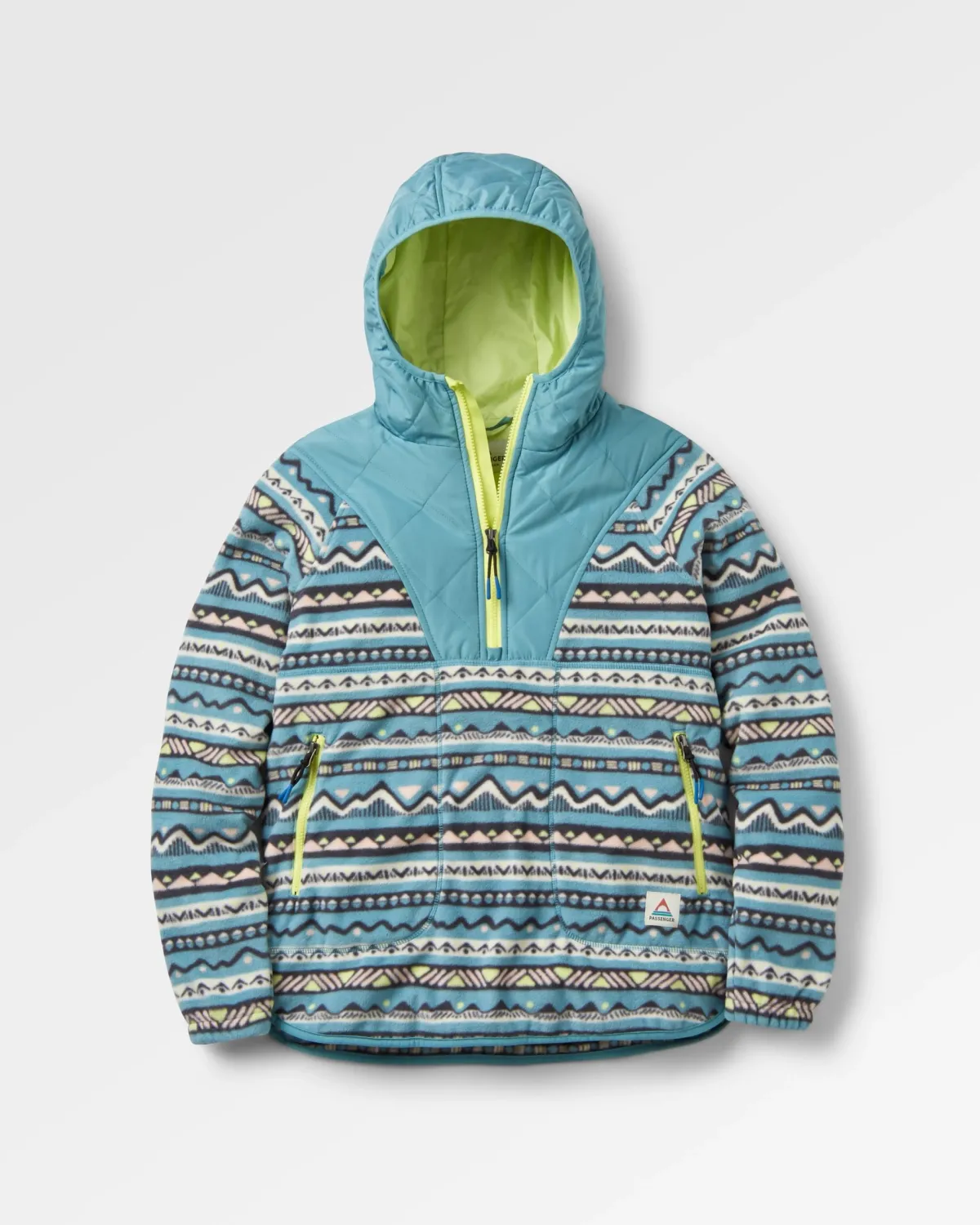 Fleece|Fleece|Passenger Juana Recycled Polar Hooded Fleece - Mountain Geo Arctic MountainGeoArctic