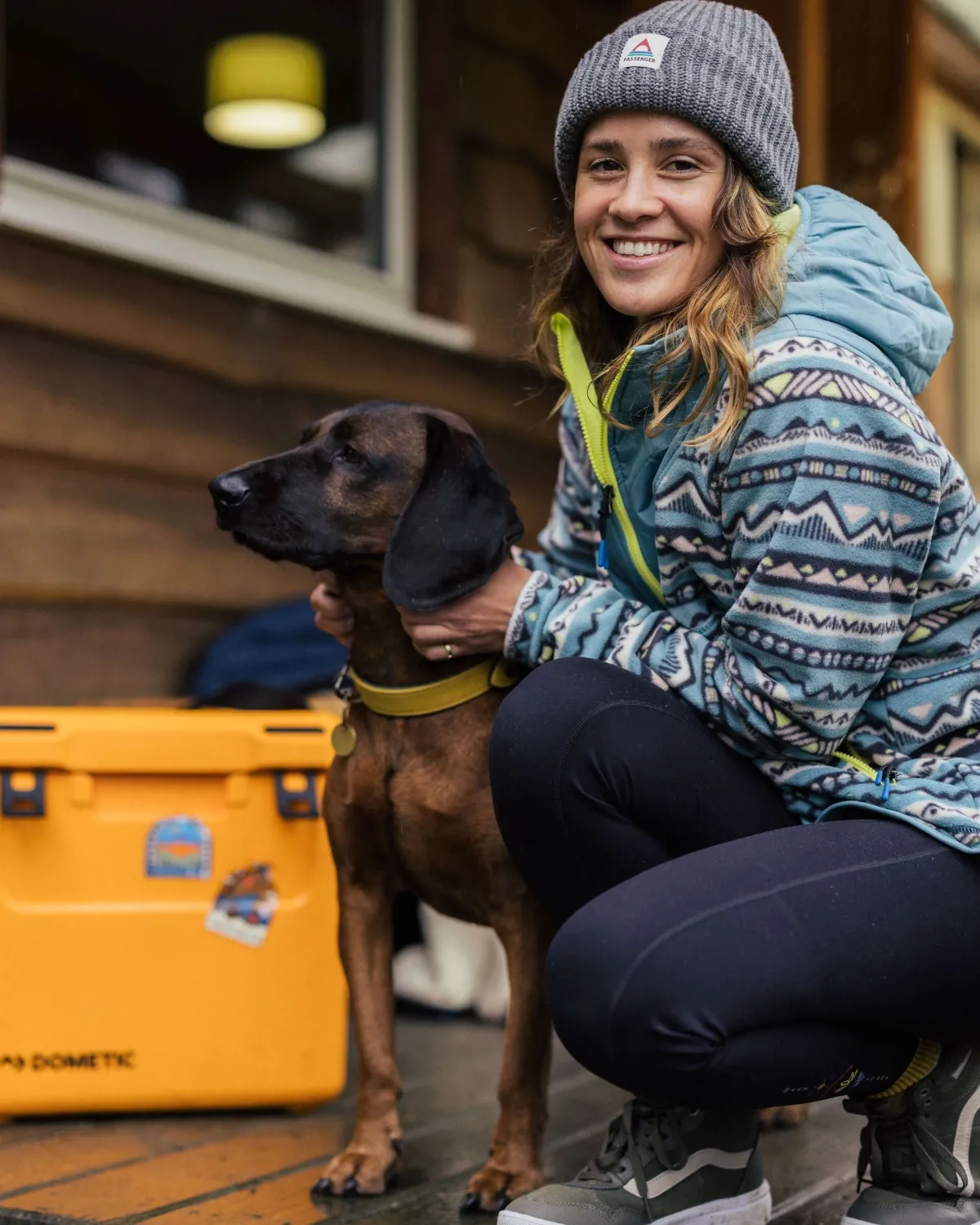 Fleece|Fleece|Passenger Juana Recycled Polar Hooded Fleece - Mountain Geo Arctic MountainGeoArctic
