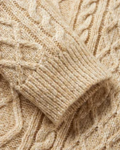 Sweaters|Passenger Juniper Recycled Knitted Sweater - Biscuit