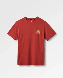 Outdoor Active|T-Shirts & Tank Tops|Passenger Kirkwood Textured Active T-Shirt - Red Ochre RedOchre