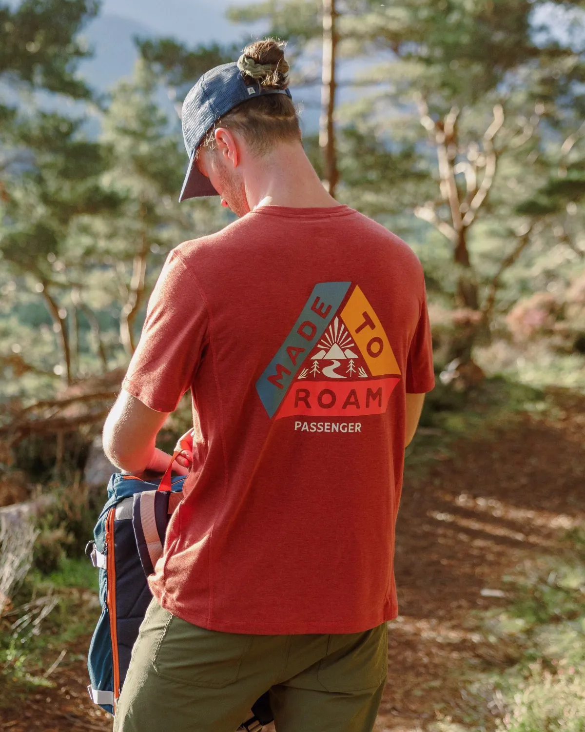 Outdoor Active|T-Shirts & Tank Tops|Passenger Kirkwood Textured Active T-Shirt - Red Ochre RedOchre