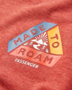 Outdoor Active|T-Shirts & Tank Tops|Passenger Kirkwood Textured Active T-Shirt - Red Ochre RedOchre